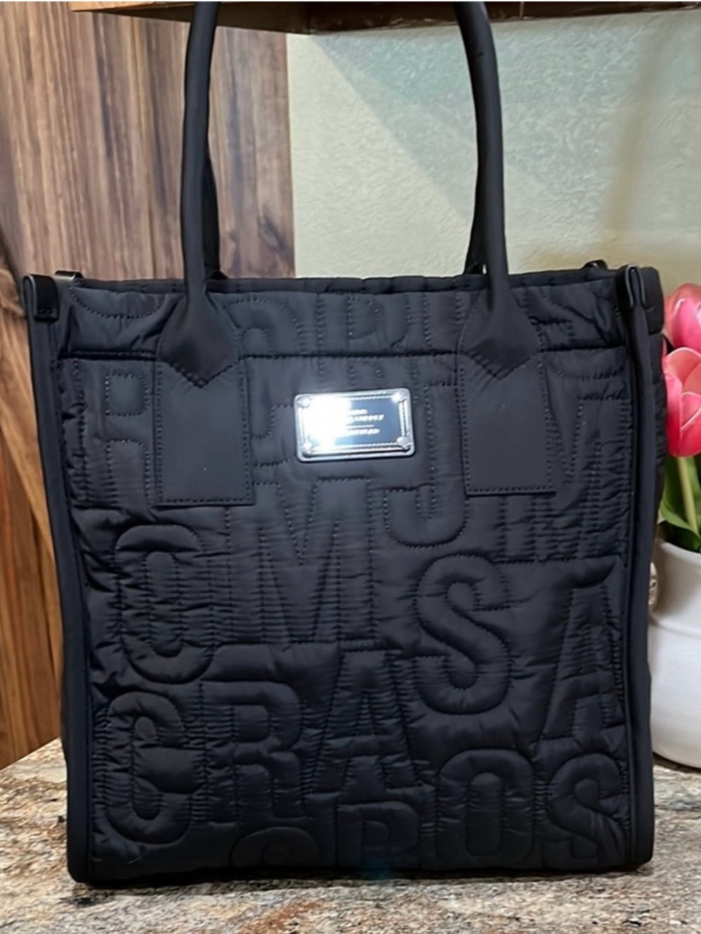 NEW Marc Jacobs NWT Large Nylon Quilted Tote